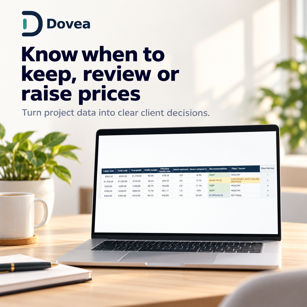 Automatic client profitability recommendations and results