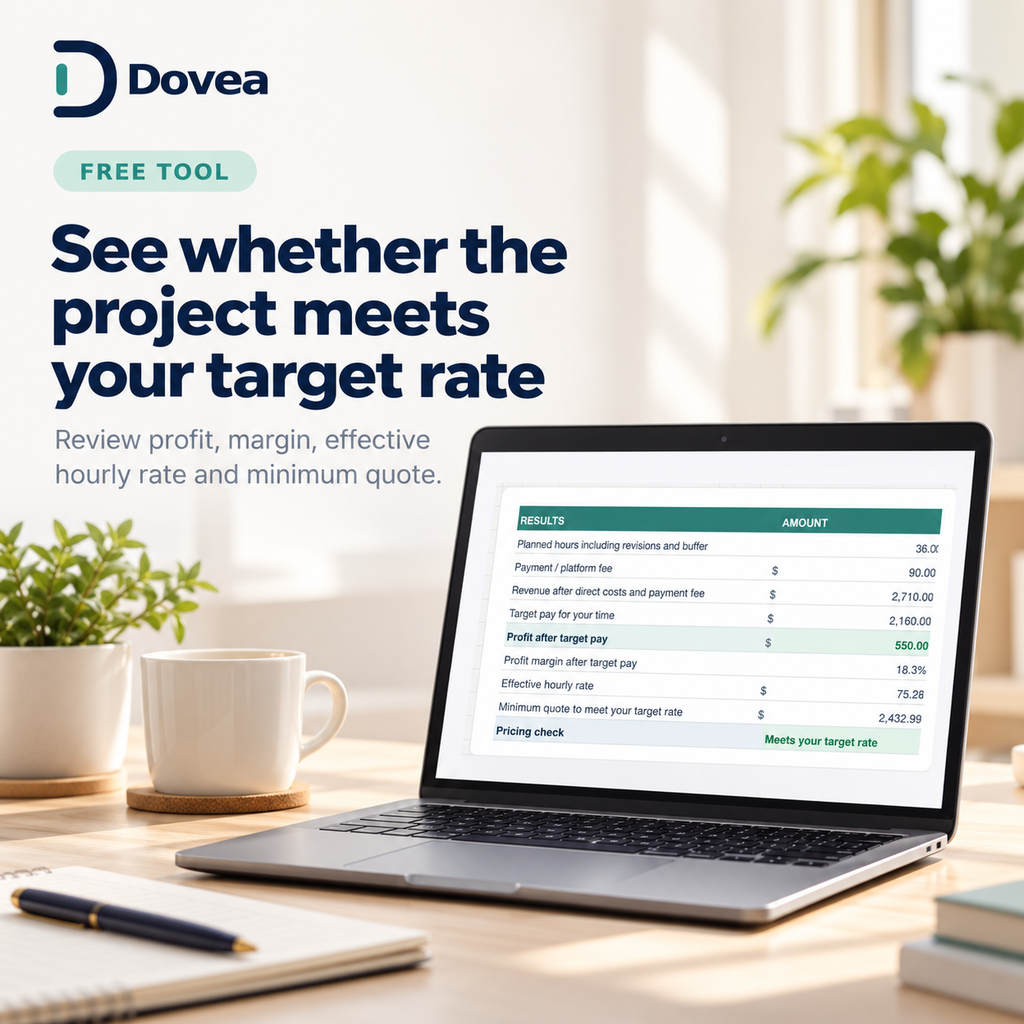 Dovea free Project Profit Check profitability results