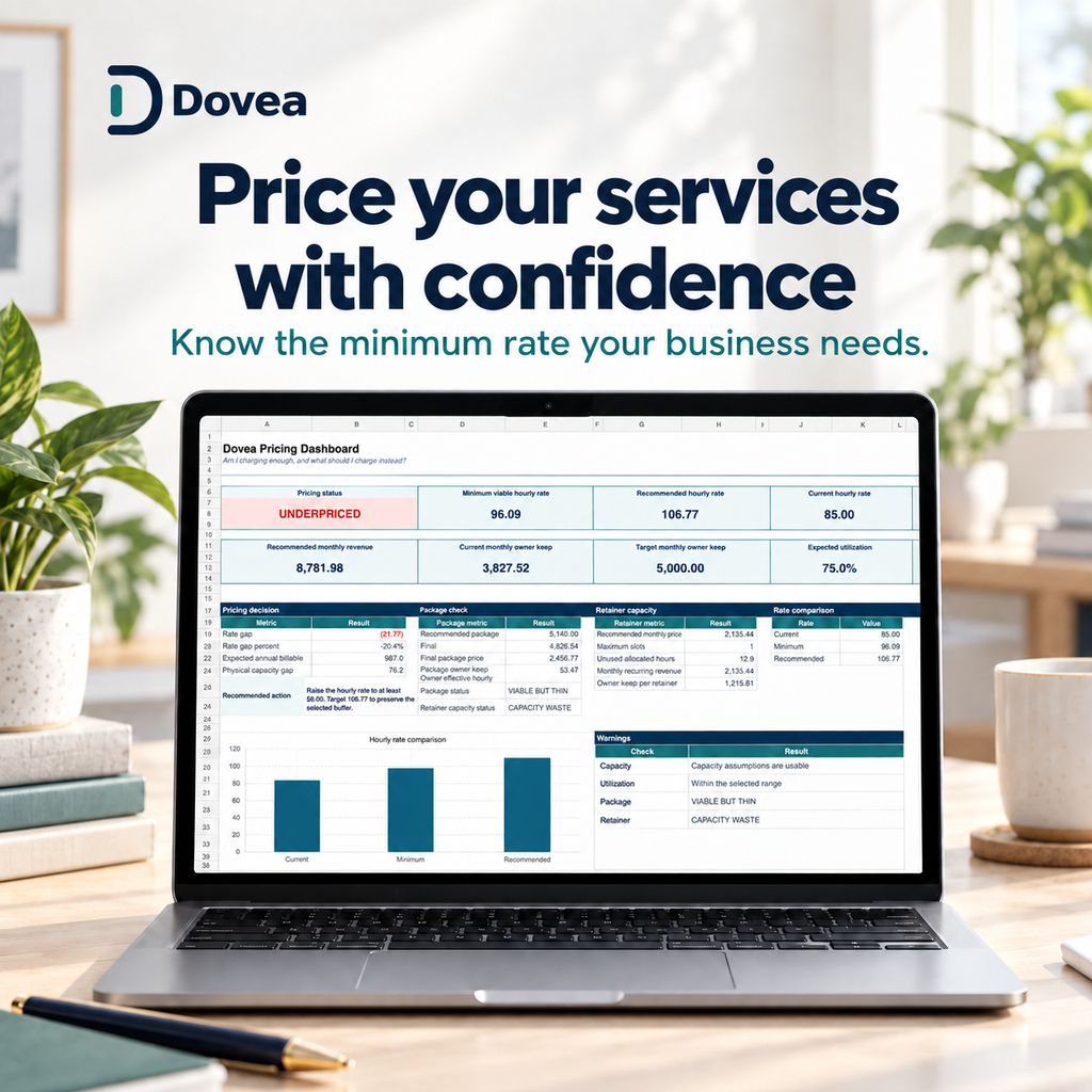 Included: Service Pricing and Profit System